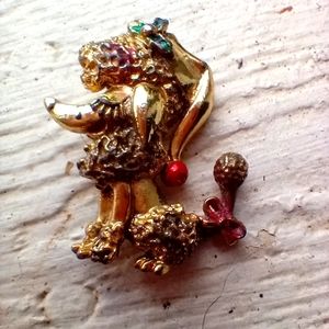 Poodle Brooch